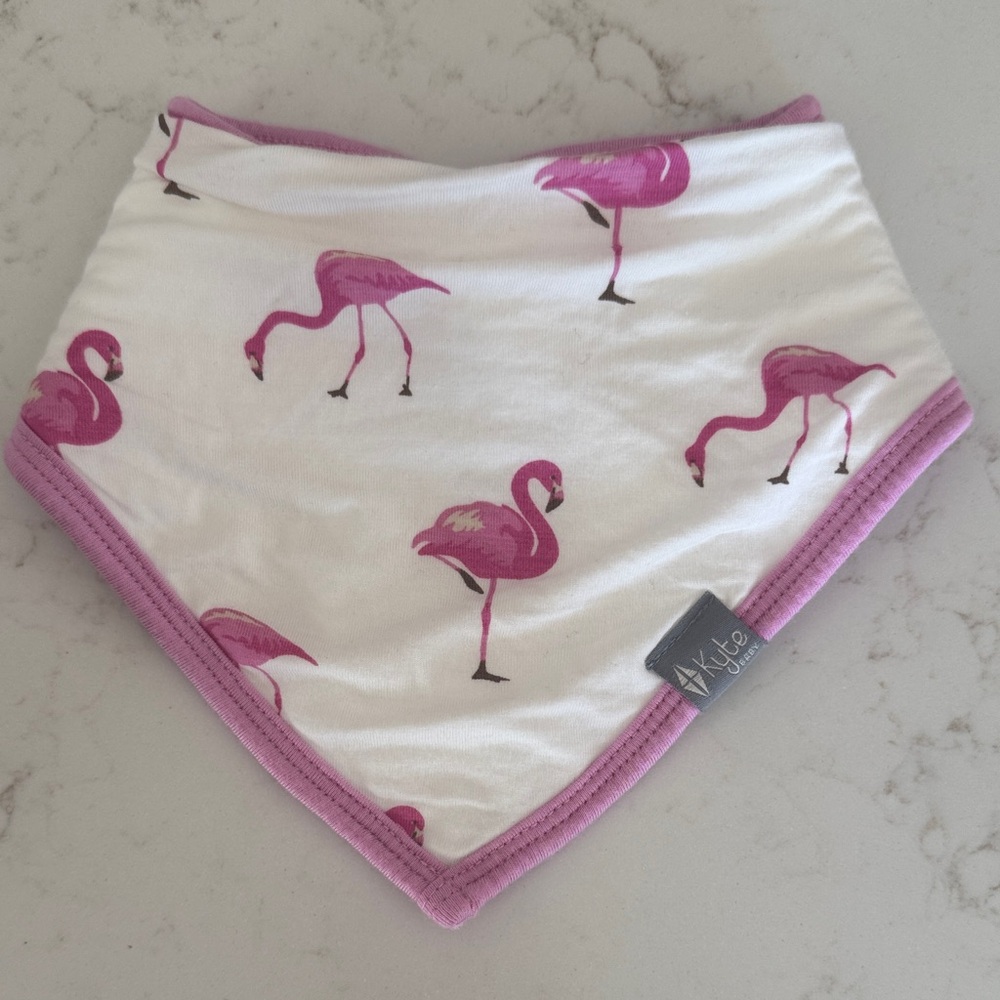 Kyte BABY Pink Flamingo Bandana Bib